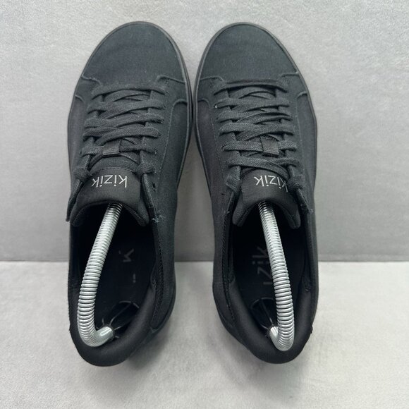 Kizik Irvine Womens Size 8 (EE) Shoes Black Stretch Canvas Hands Free Sneaker